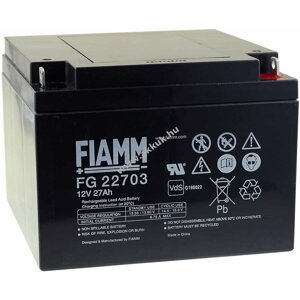 Ólom akku 12V 27Ah (FIAMM) típus FG22703 VDS-minősítéssel