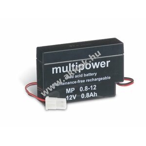 Ólom akku 12V 0,8Ah (Multipower) típus MP0,8-12AMP
