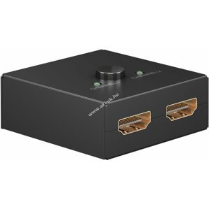 Manuális HDMI váltó/switch doboz 2 csatlakoztatott eszköz közötti váltáshoz
