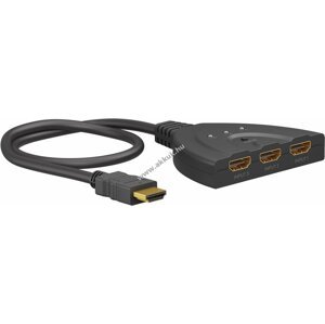 HDMI kapcsoló/switch 3db HDMI eszközök közötti átkapcsoláshoz