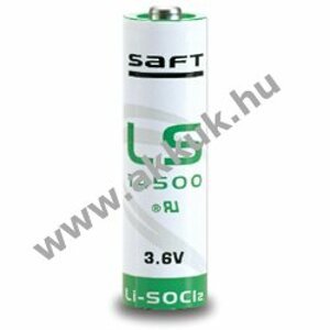 SAFT lithium elem típus LS14500 - AA, R6 3,6V 2,6Ah (Li-SOCl2)