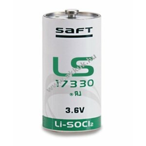 SAFT lithium elem típus LS17330 - 2/3 AA 3,6V 2,1Ah (Li-SOCl2)