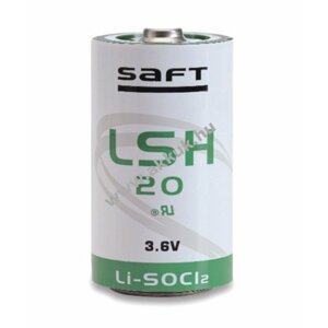 SAFT lithium elem típus LSH20 - D 3,6V 13Ah (Li-SOCl2)
