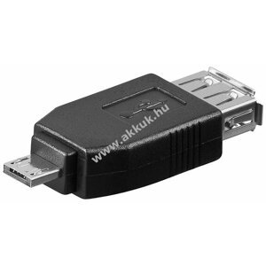 Goobay USB adapter 2.0 USB A dugalj -> micro USB csatlakozó - A készlet erejéig!
