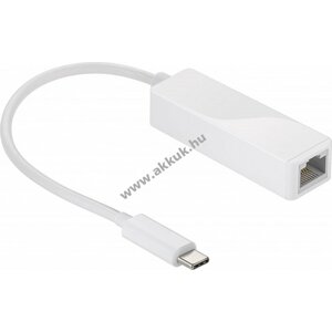 USB-adapter USB-C -> RJ45 fehér
