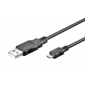 Goobay USB kábel (USB 2.0) micro USB csatlakozóval 3m fekete - Kiárusítás!