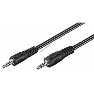 Audio kábel 3.5 mm jack sztereó ->3.5 mm jack sztereó, 2.5m
