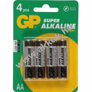 GP elem Super alkáli AA (ceruza elem) 4db/csom.