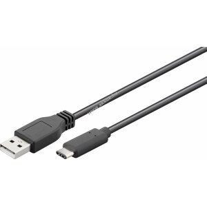 Goobay USB C 3.1 töltő- és adatkábel max 60W (20V 3A) fekete 50cm