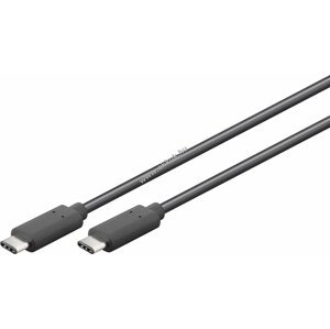 Goobay USB C 3.1 töltő és adatkábel fekete (3m)