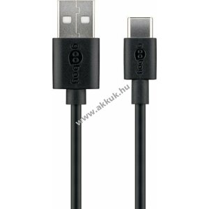 Goobay USB-C töltő és szinkonizáló kábel készülékekhez USB-C aljzattal 3m