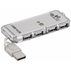 4 portos USB 2.0 HUB, fehér