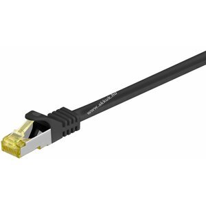 Goobay UTP kábel CAT7, fekete, 0,5m, RJ45 csatlakozó