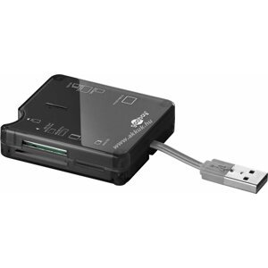 Goobay all-in-1 memóriakártya olvasó USB 2.0 Hi-Speed csatlakozással fekete