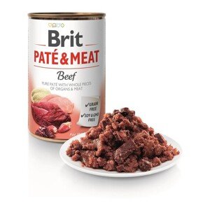 BRIT PATE & MEAT FOOD WITH BEEF FOR DOGS 400G