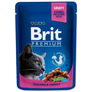 BRIT PREMIUM CAT TASAK CHICKEN & TURKEY 100G (293-100273)
