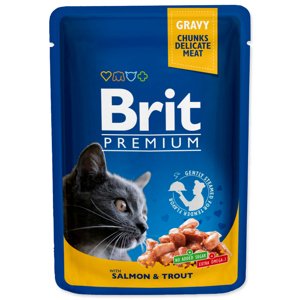 BRIT PREMIUM CAT TASAK SALMON & TROUT 100G (293-100271)