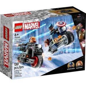 LEGO MARVEL FEKETE OZVEGY ES AMERIKA KAPITANY MOTORKEREKPAROK /76260/