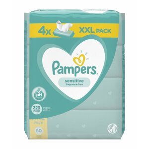 PAMPERS WIPES 320DB (4X80) SENSITIVE