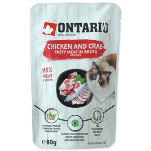 ONTARIO CAT ALUTASAK CHICKEN AND CRAB IN BROTH 80G